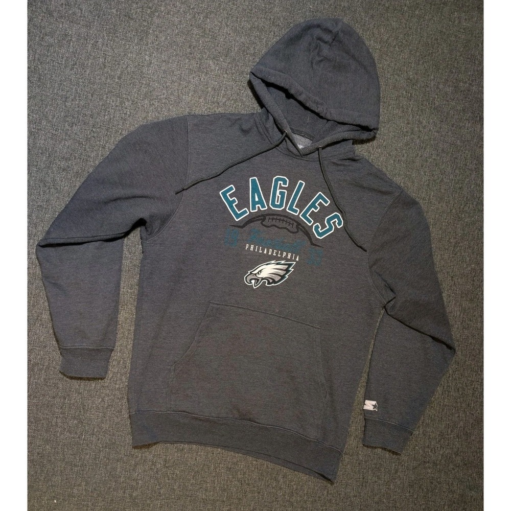 Starter Philadelphia Eagles Hoodie Adult Medium Pullover NFL Football Sweatshirt